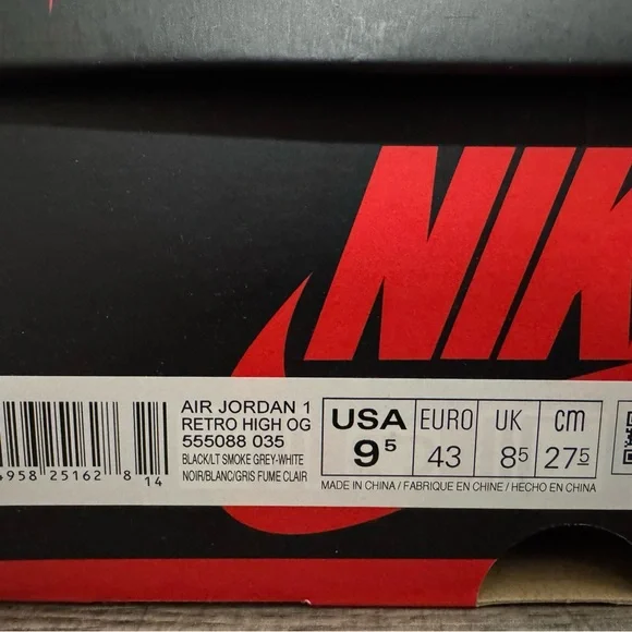 Air Jordan 1 High Retro OG Shadow Mens Size 9.5 - Picture 7 of 9